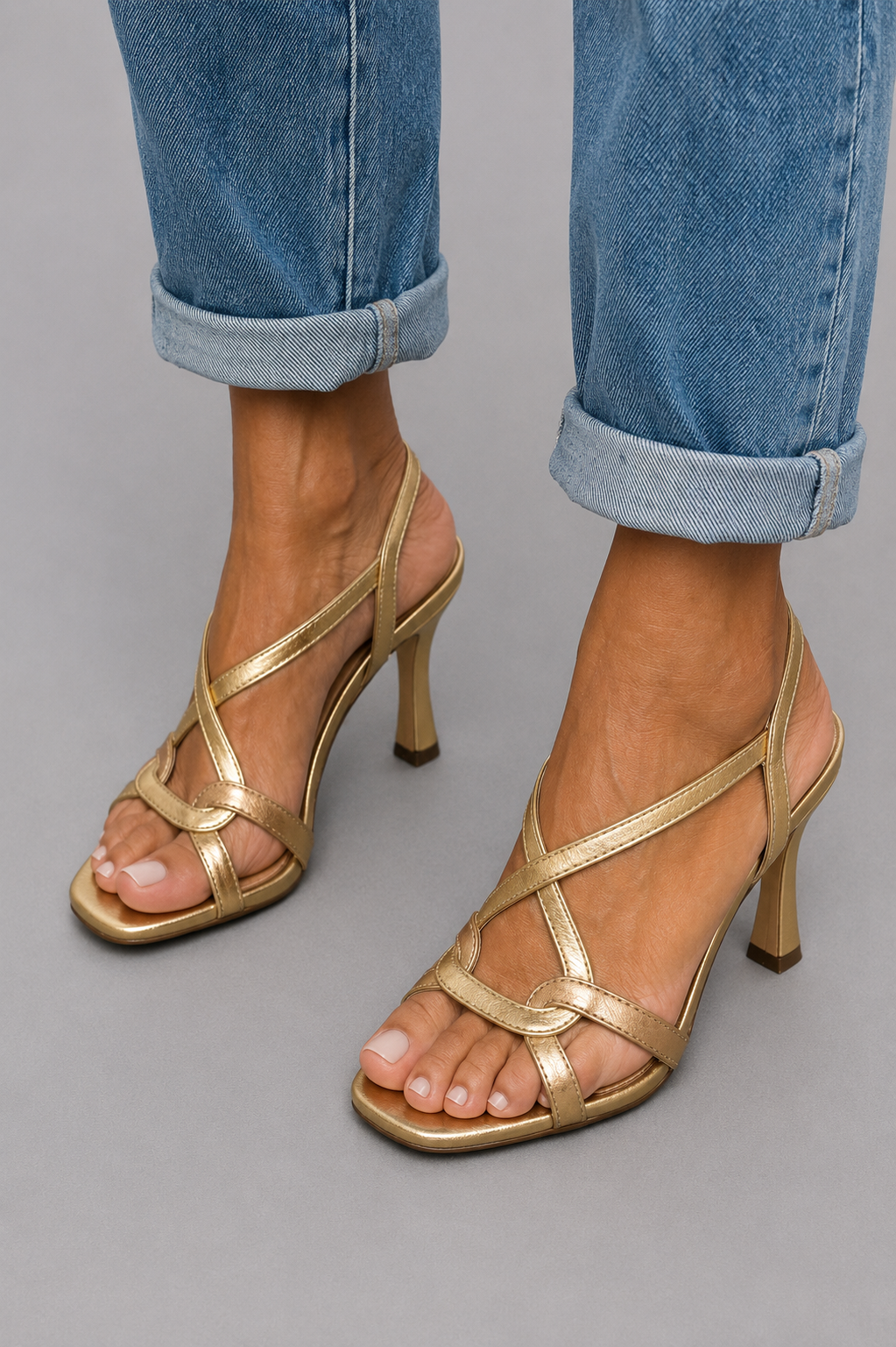 Cassia | Golden Summer Charm Heeled Sandals