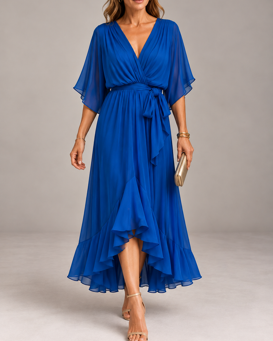 Monica - Elegant V-Neck Dress