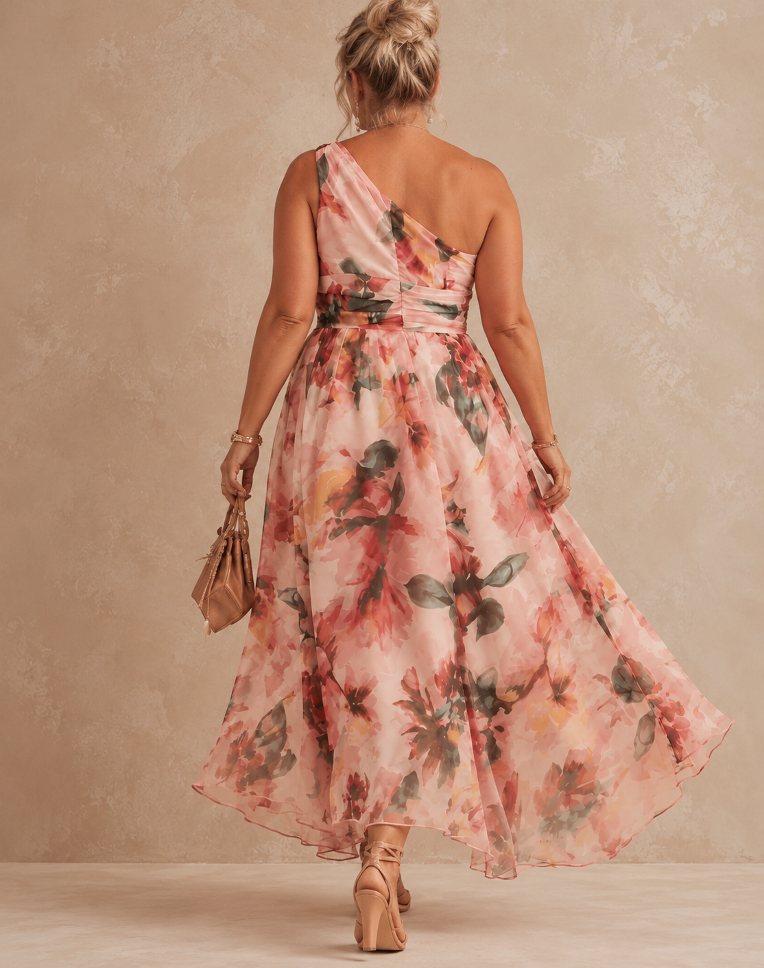 Adeline | One-Shoulder Floral Dress