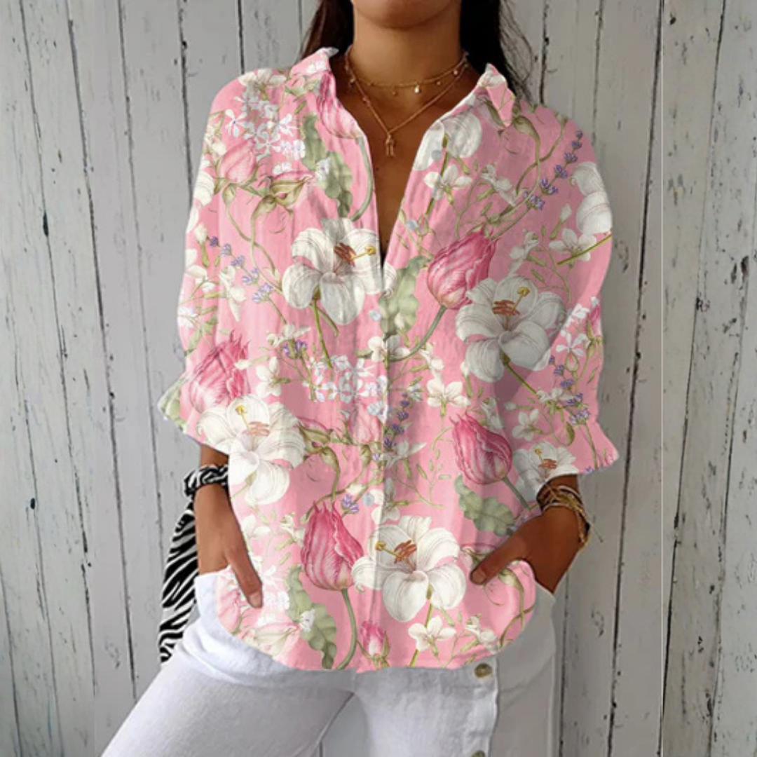 Hannah | Elegant Floral Blouse