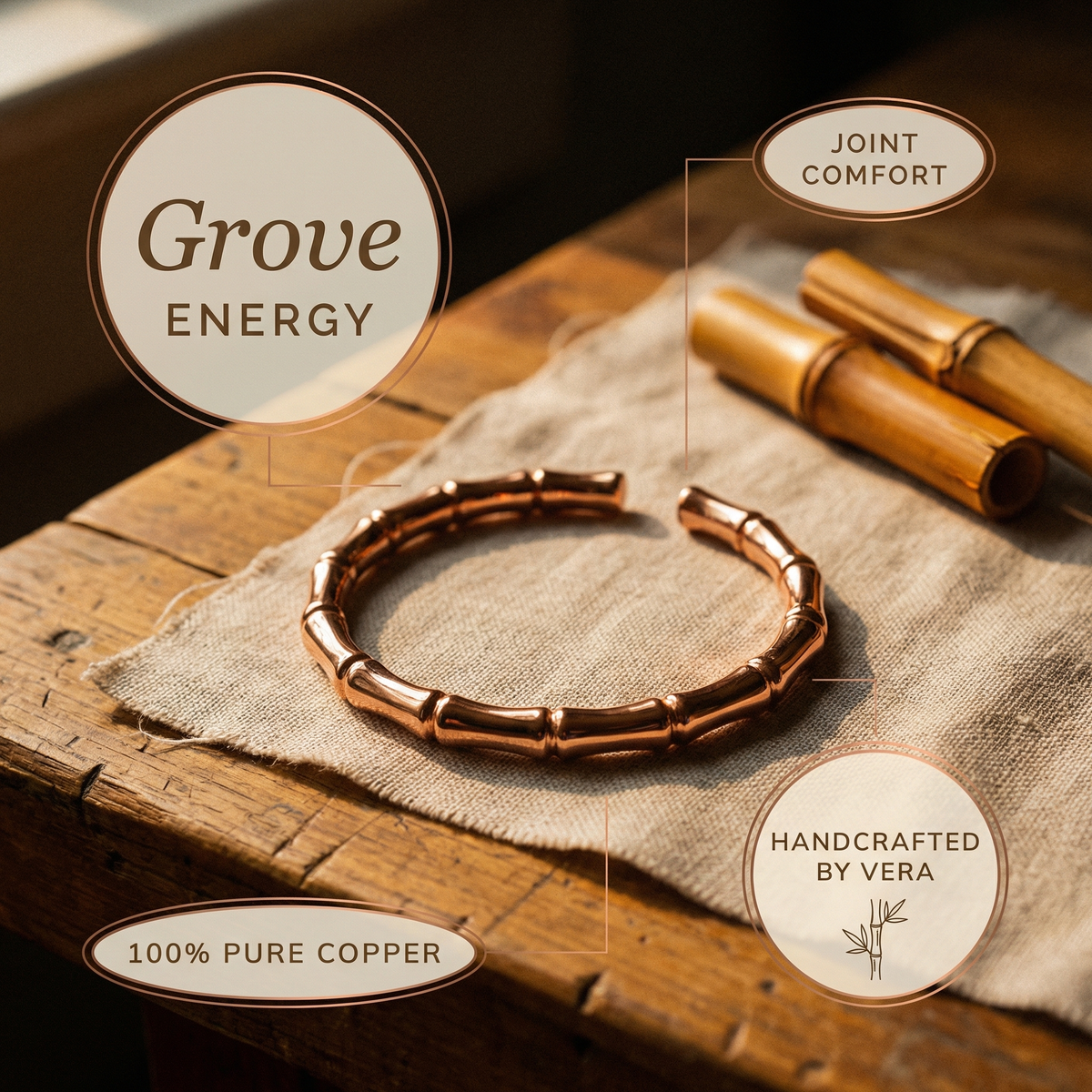 Hester's Thicket Copper Bracelet