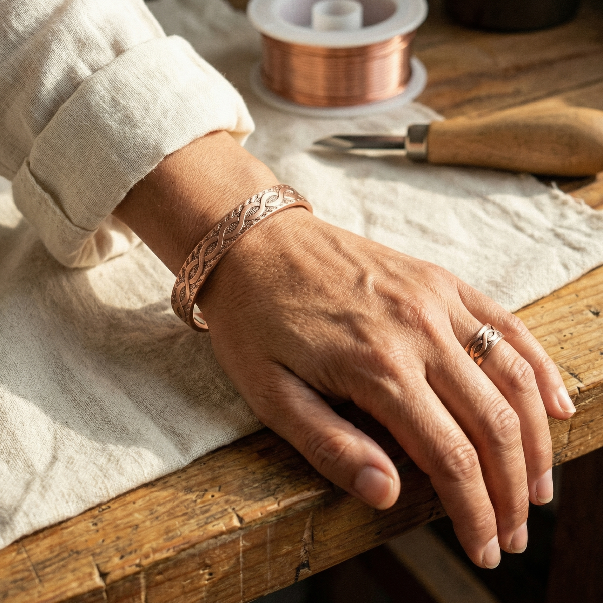 Hester's Knot Copper Set