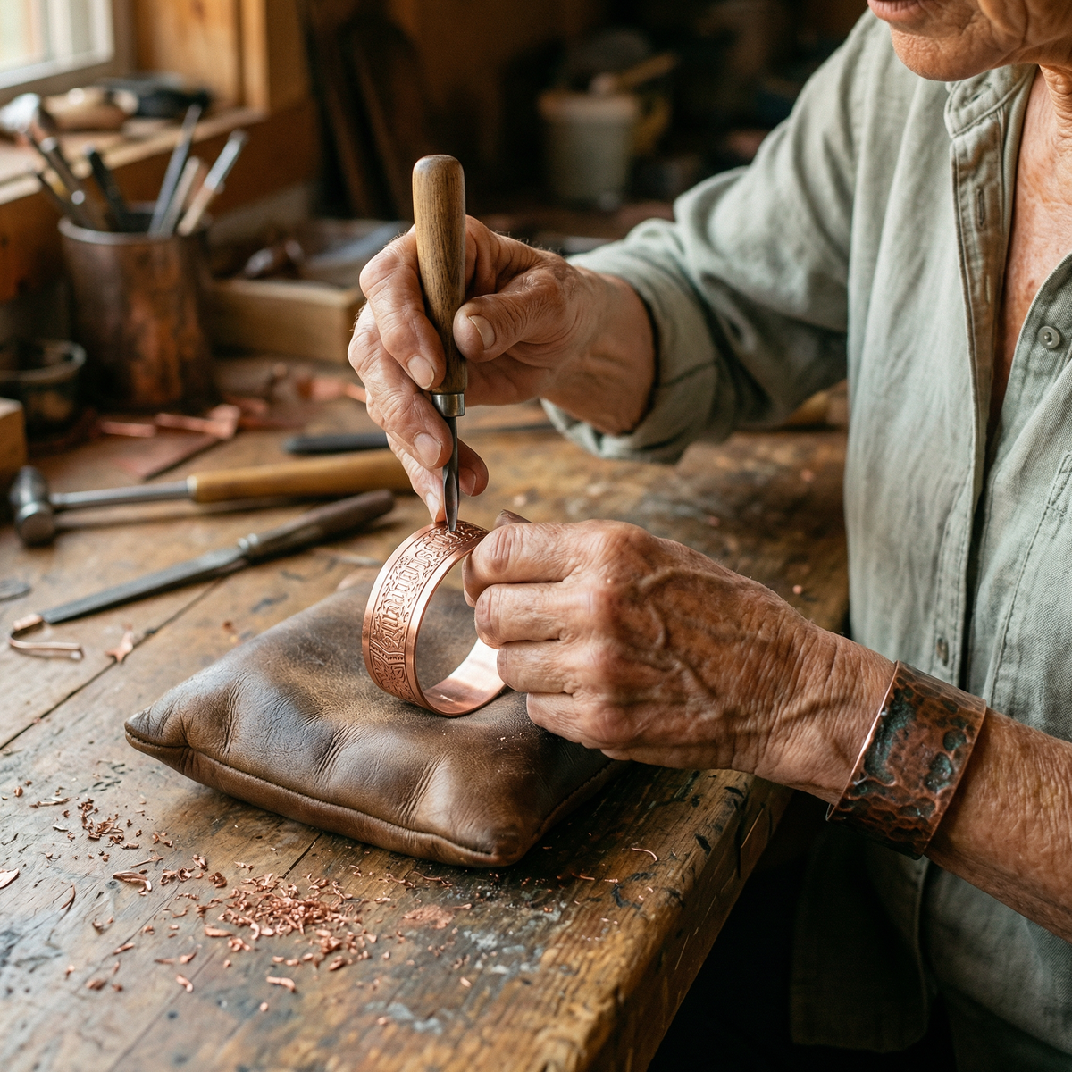 Hester's Drift Copper Bracelet