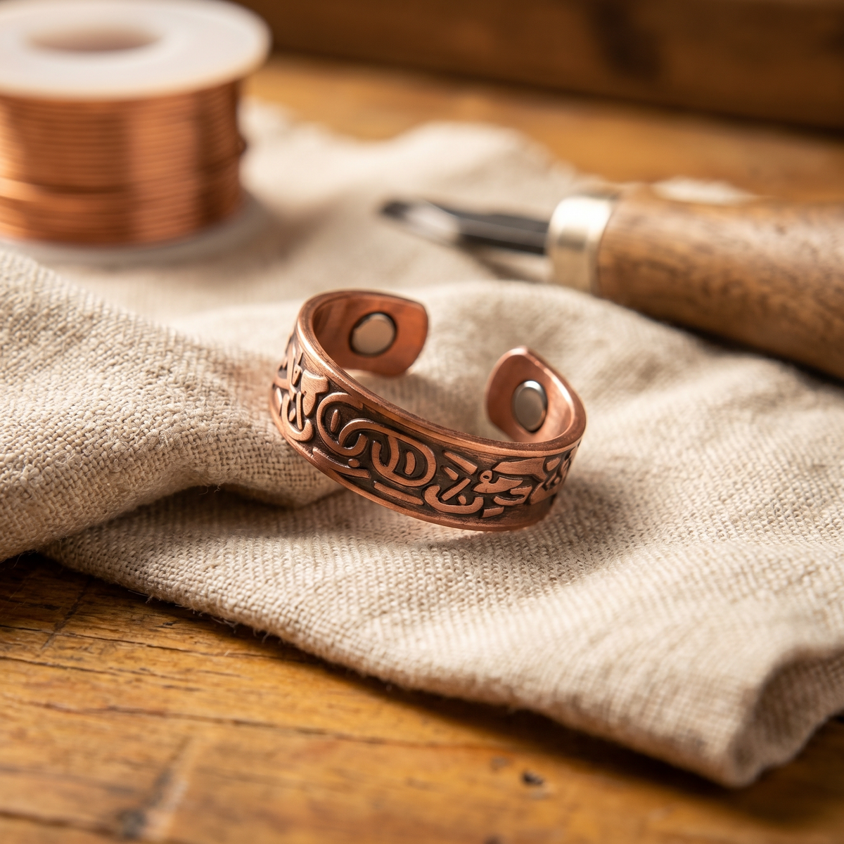 Hester's Burr Copper Ring