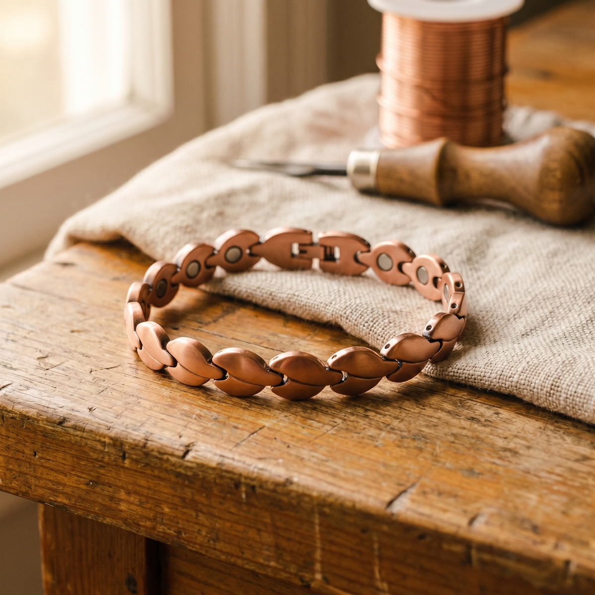Hester's Marsh Copper Anklet