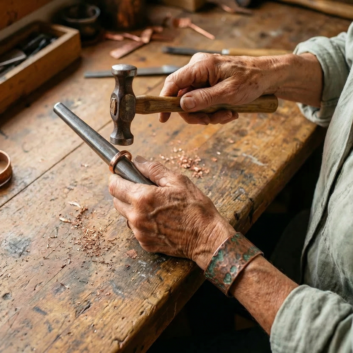 Hester's Tine Copper Ring