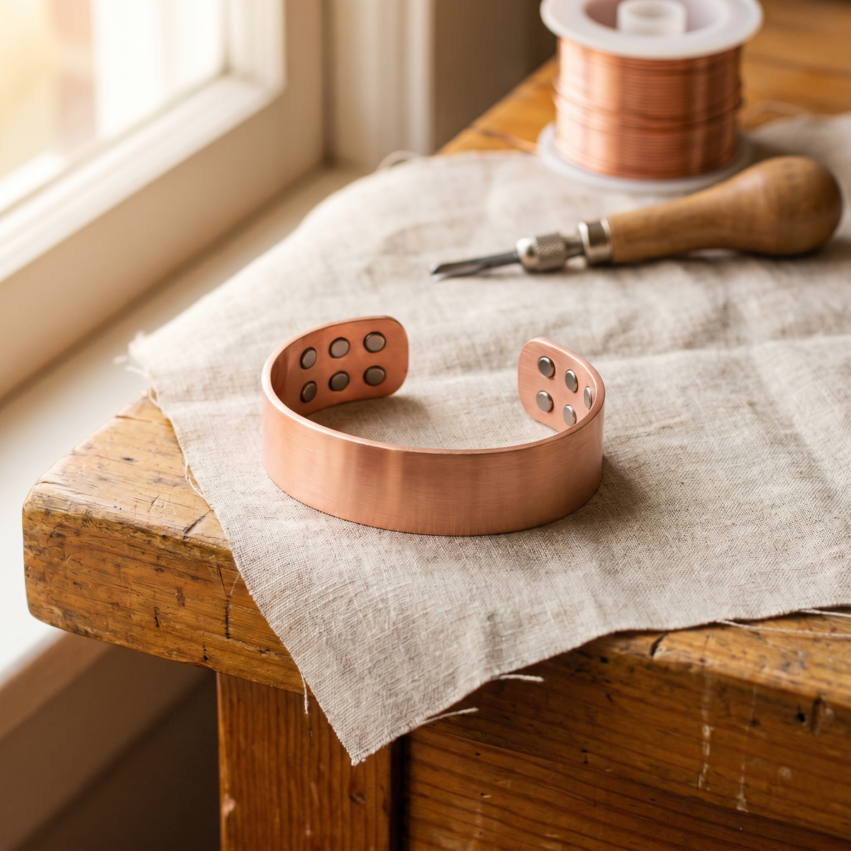 Hester's Anvil Copper Bracelet