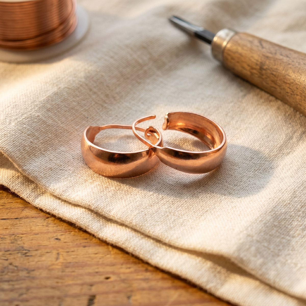 Hester's Dell Copper Earrings