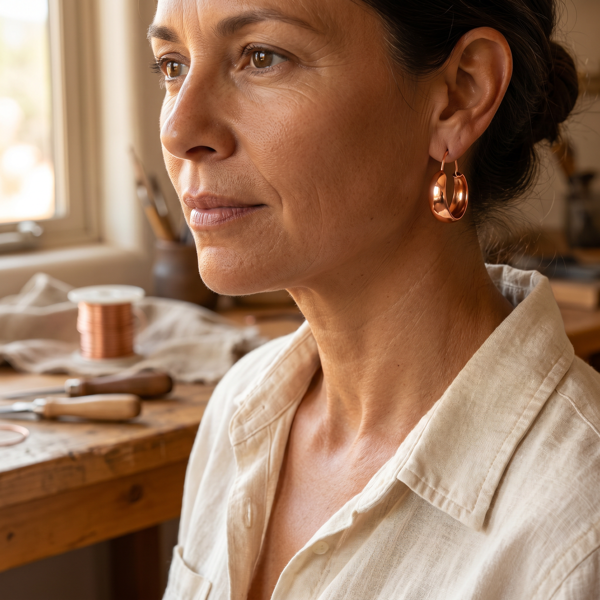 Hester's Dell Copper Earrings