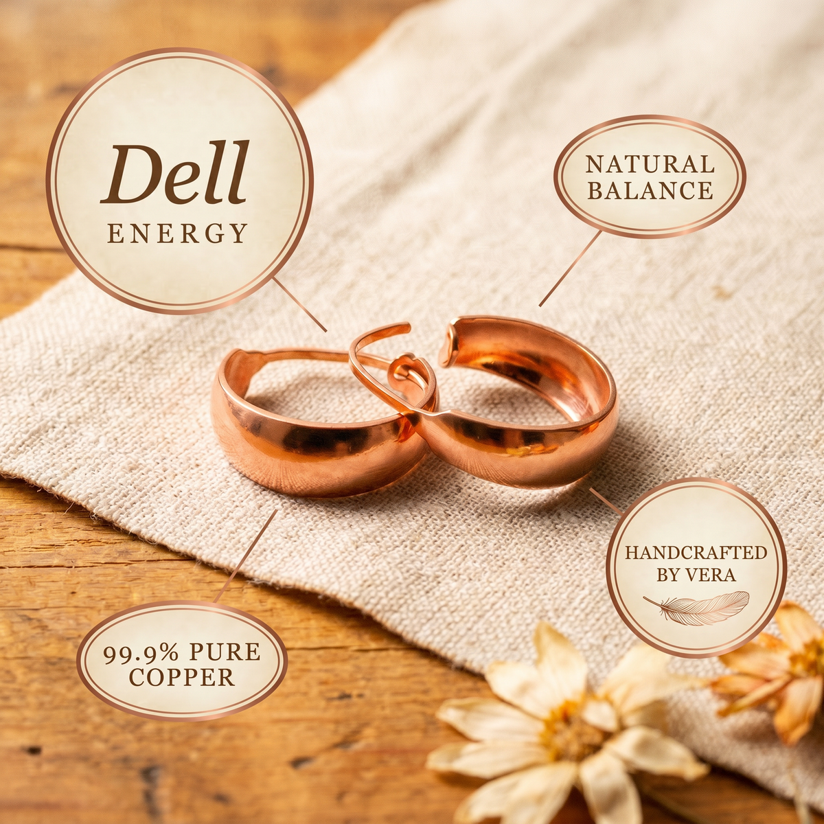 Hester's Dell Copper Earrings