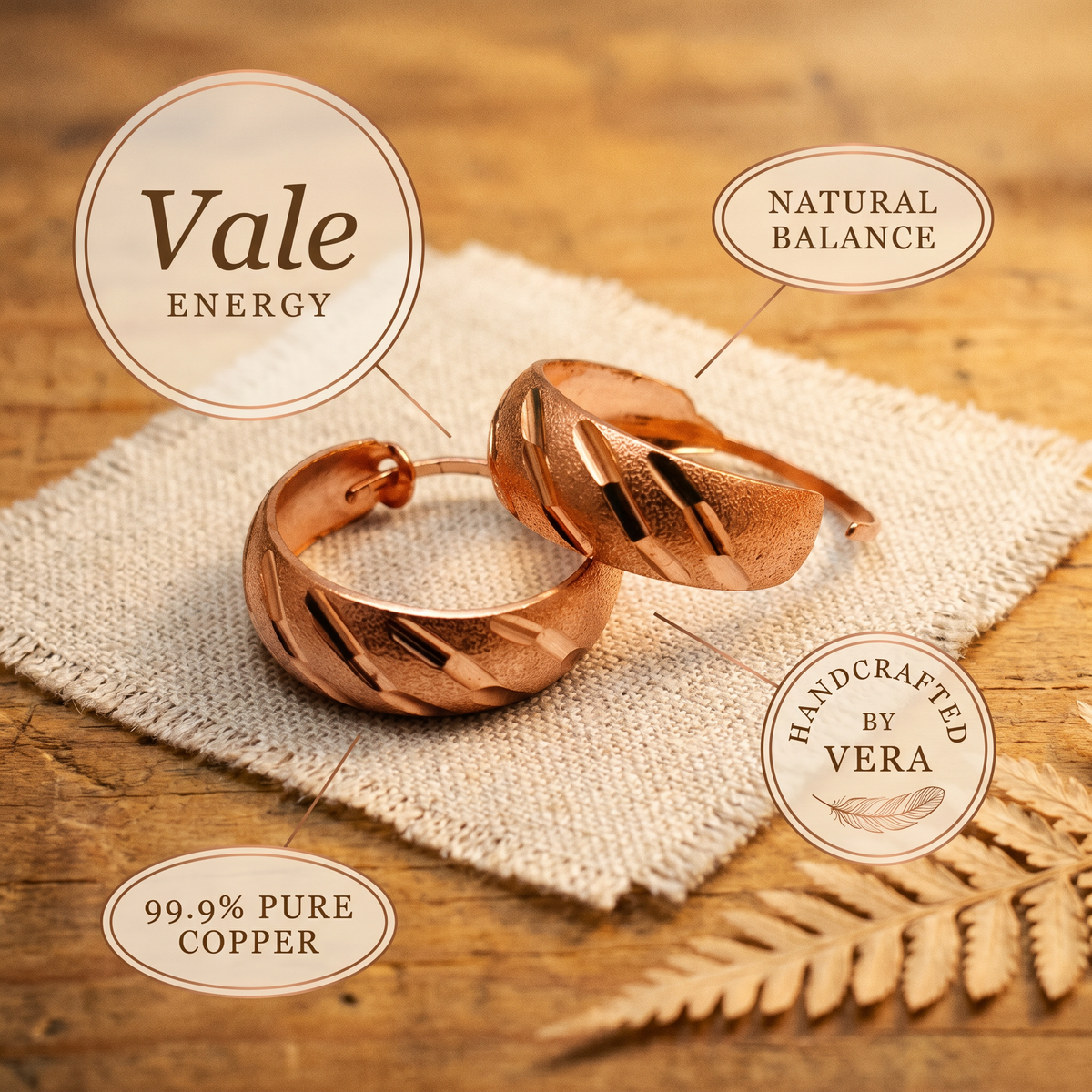 Hester's Vale Copper Earrings