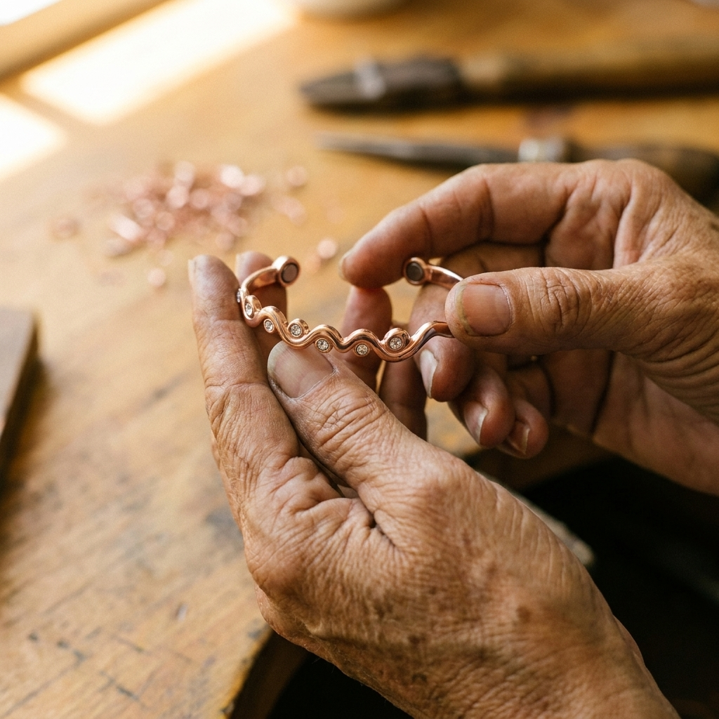 Hester's Lark Copper Bracelet