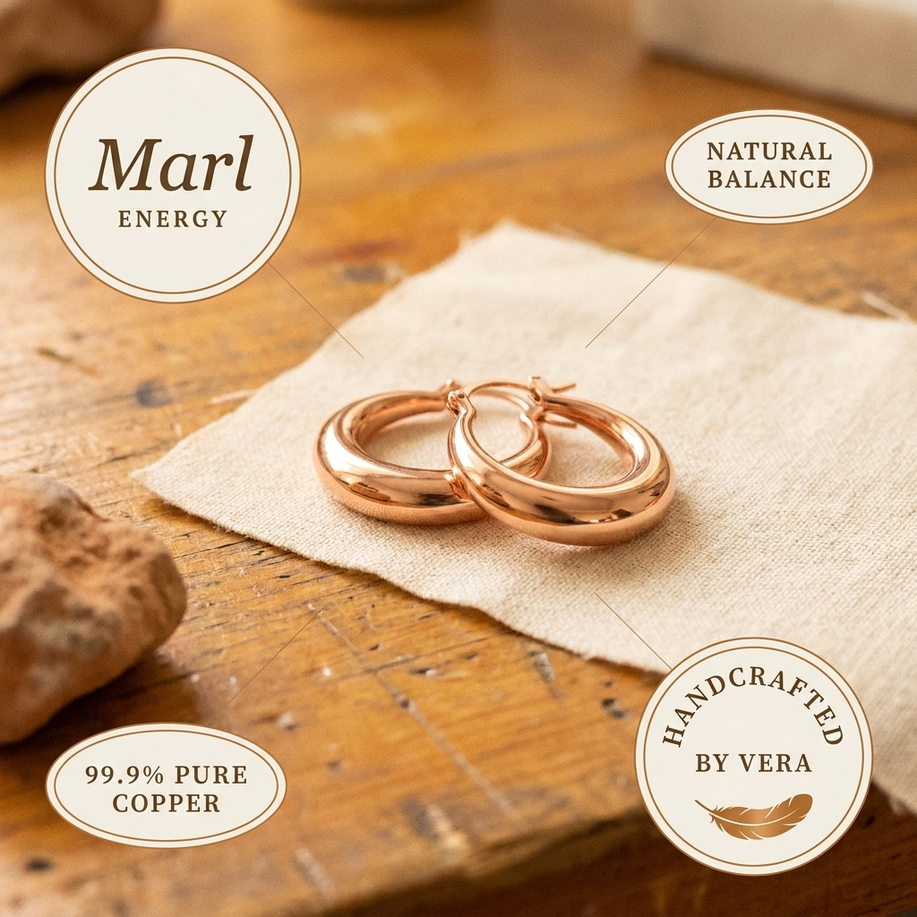 Hester's Marl Copper Earrings