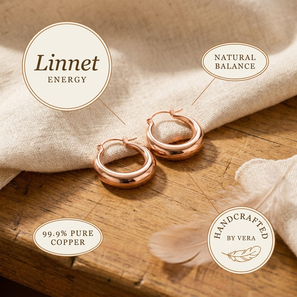 Hester's Linnet Copper Hoop Earrings