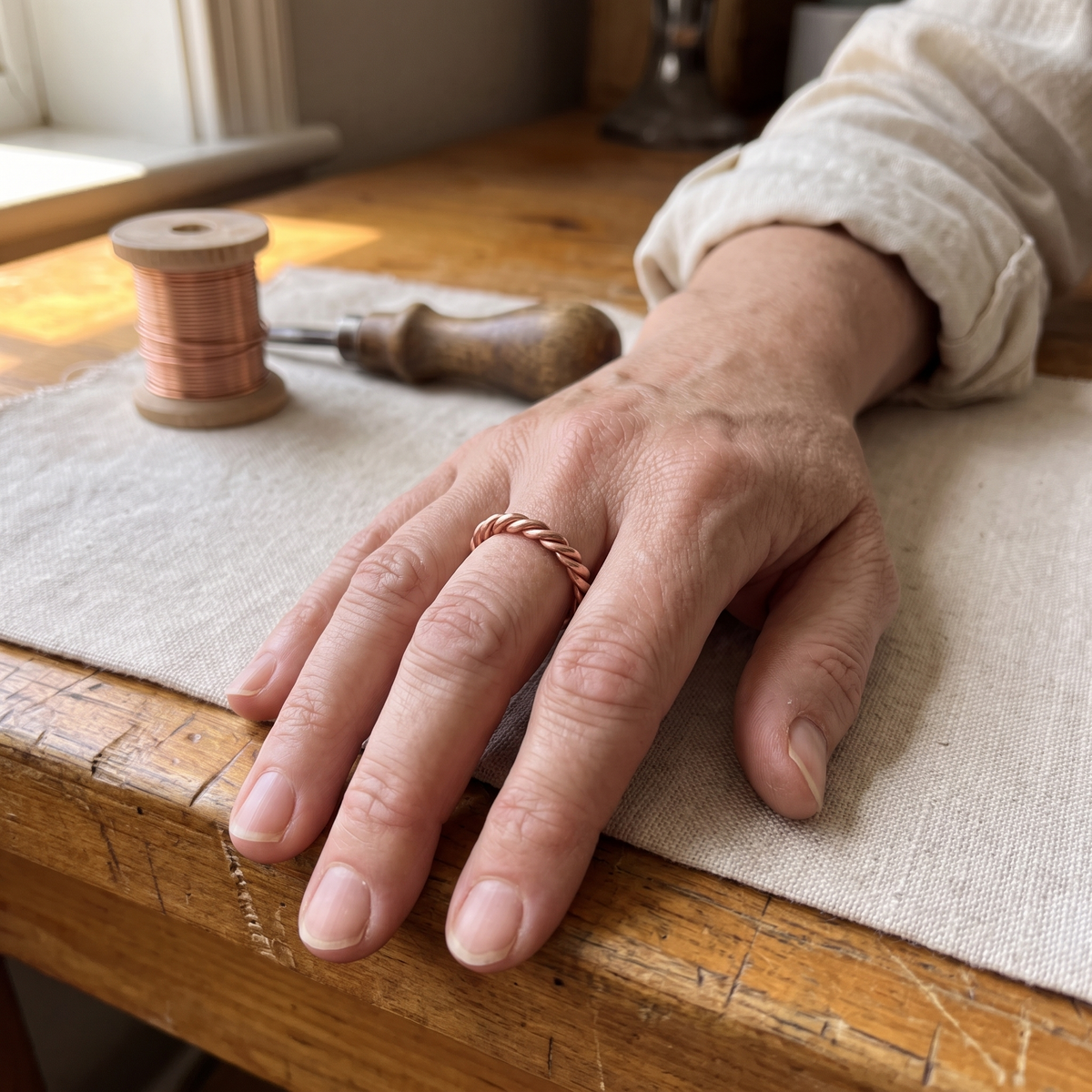 Hester's Copper Tensor Ring