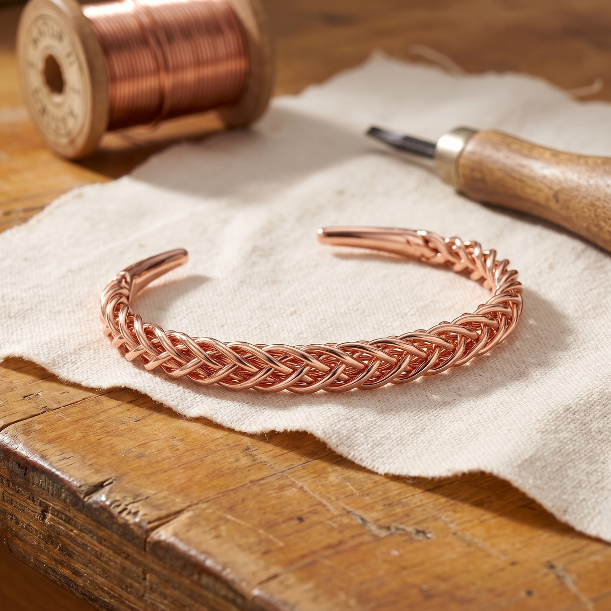 Hester's Fox Copper Bracelet