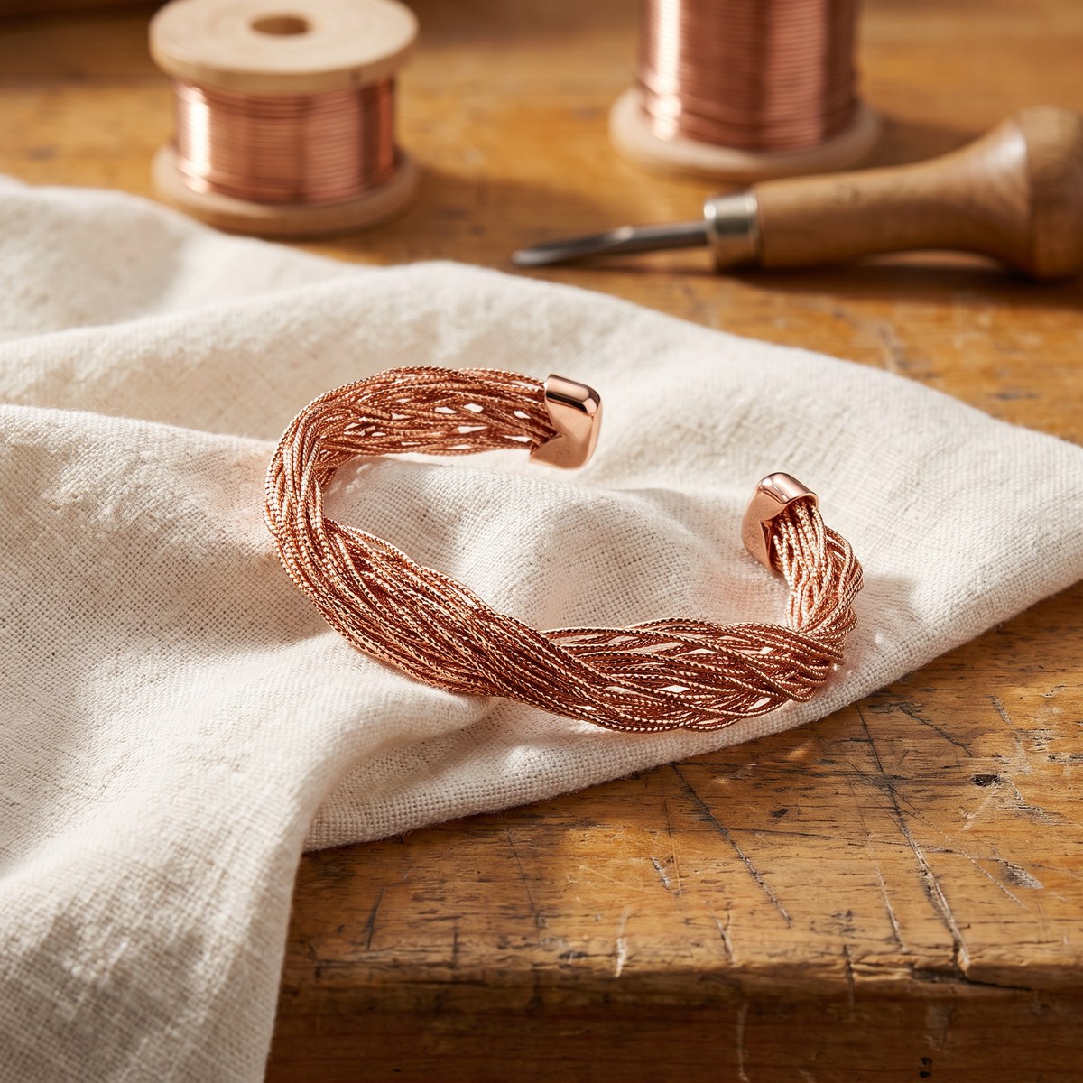 Hester's Finch Copper Bracelet