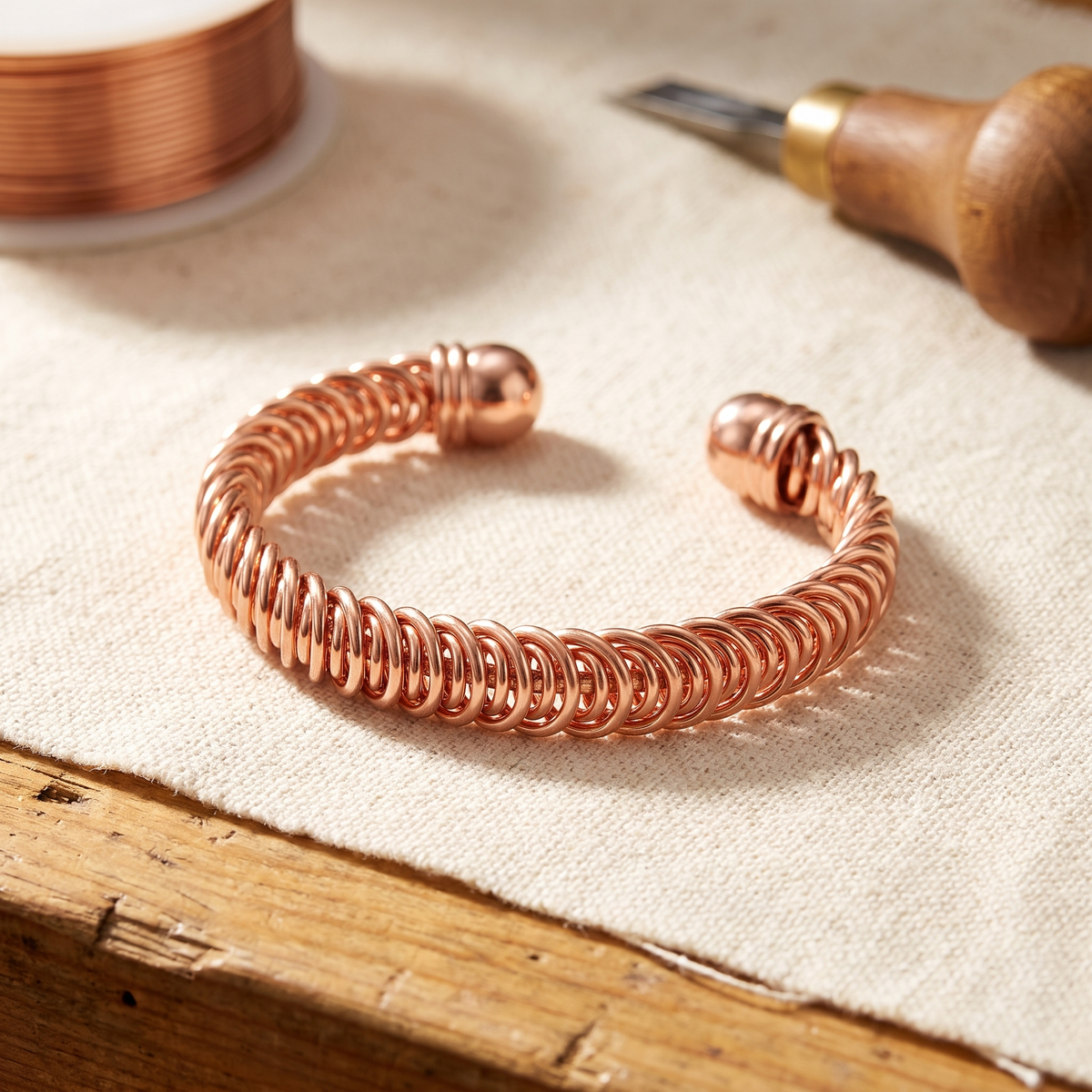 Hester's Gust Copper Bracelet