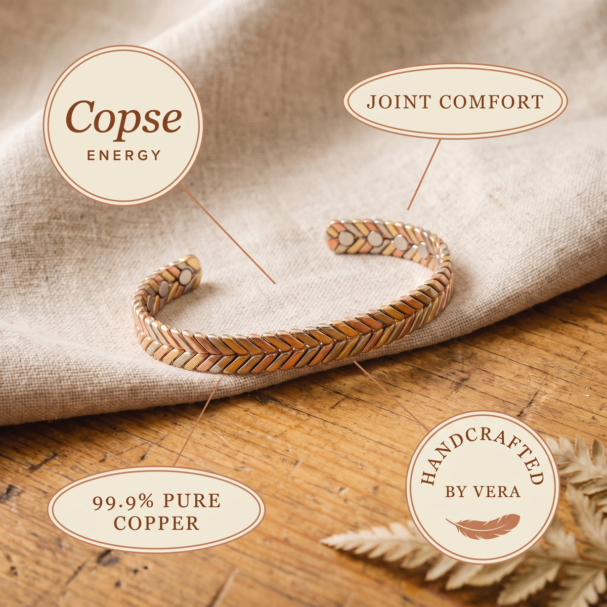 Hester's Copse Copper Bracelet