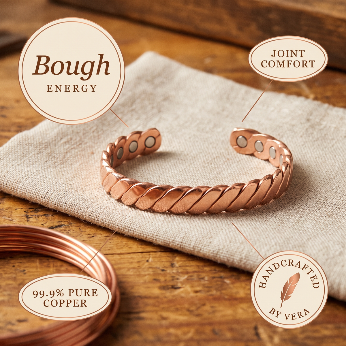 Hester's Bough Copper Bracelet