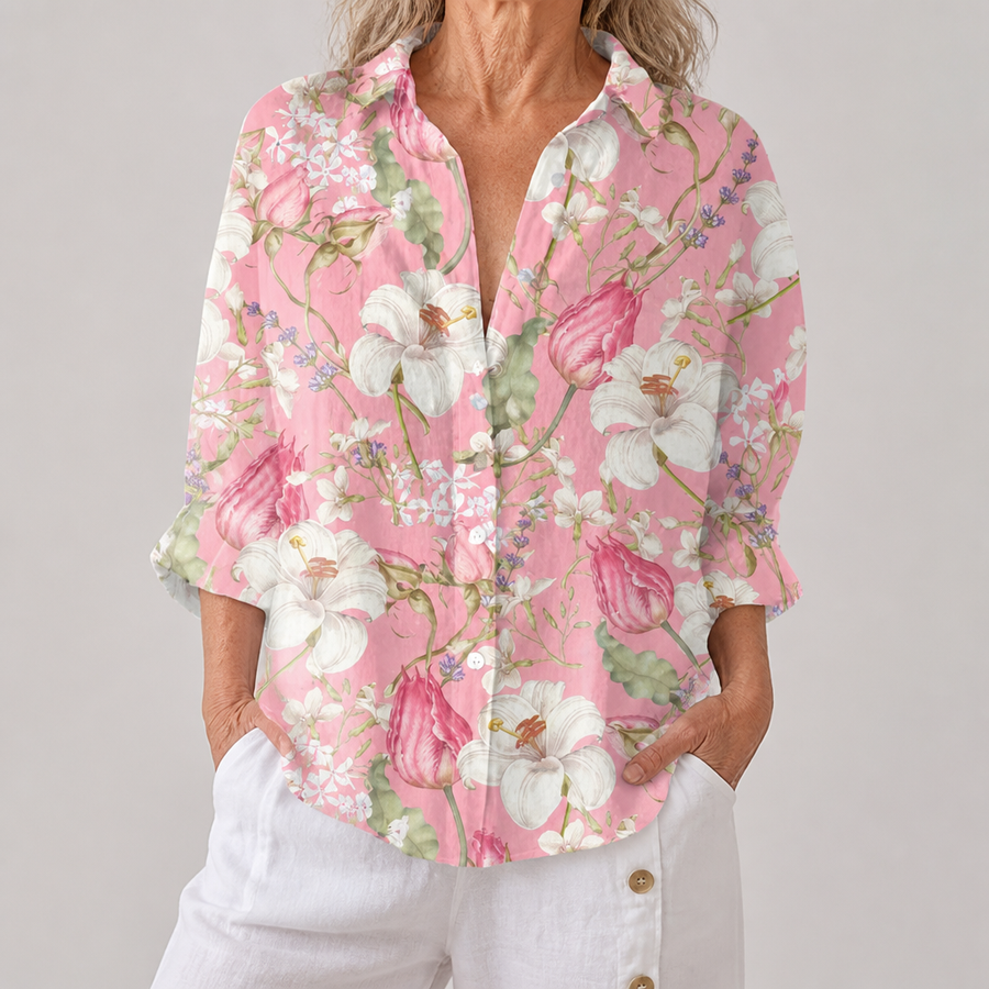Hannah | Elegant Floral Blouse