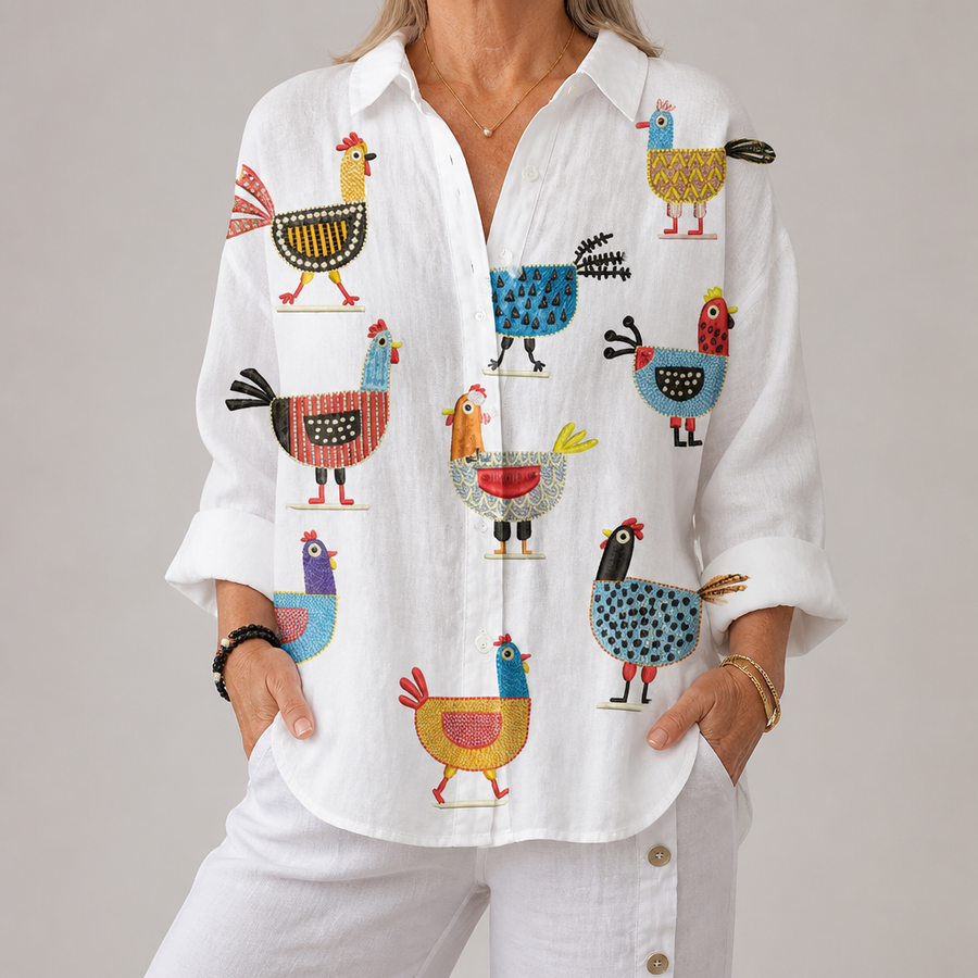 Kimberly | Playful Hen Blouse