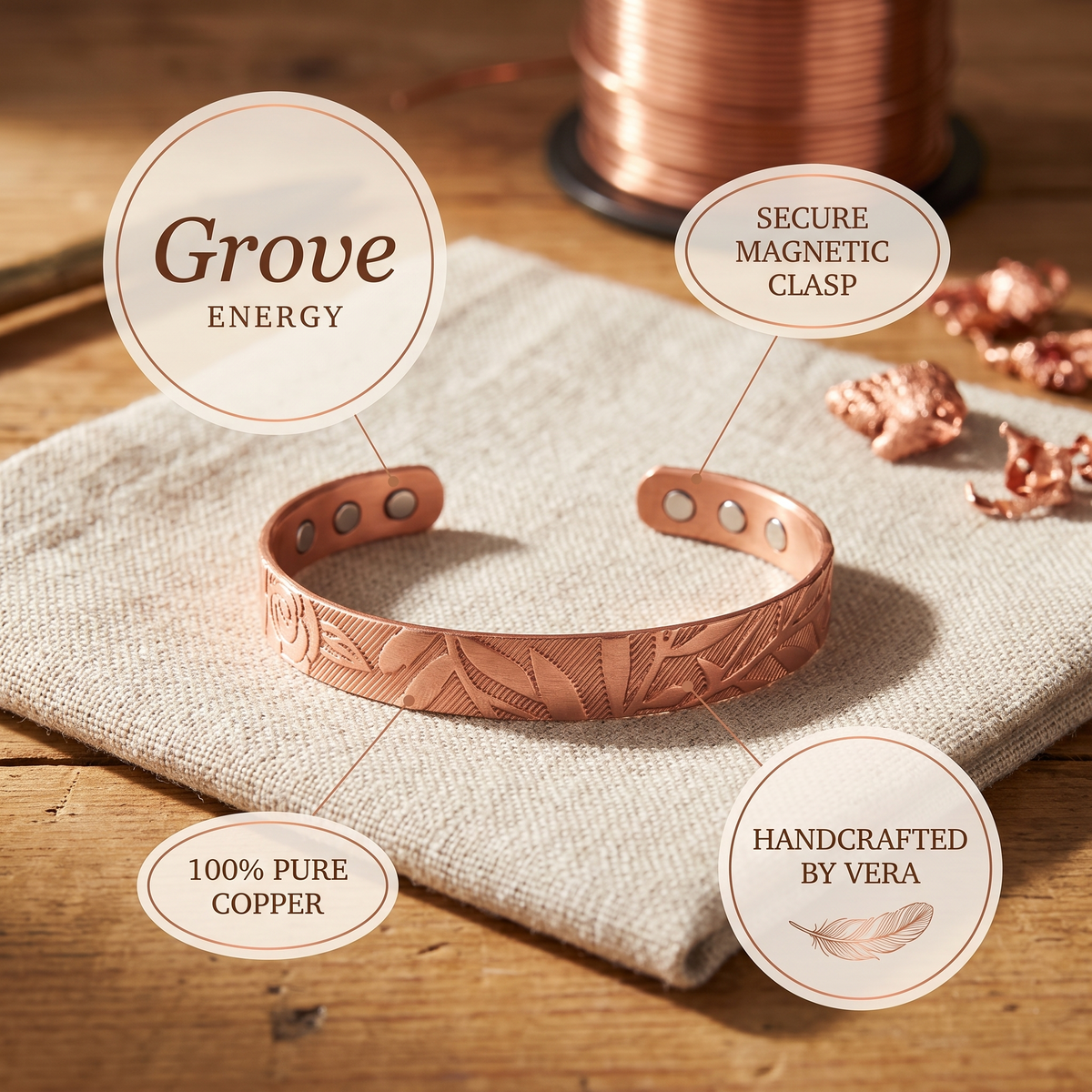 Hester's Glade Copper Bracelet