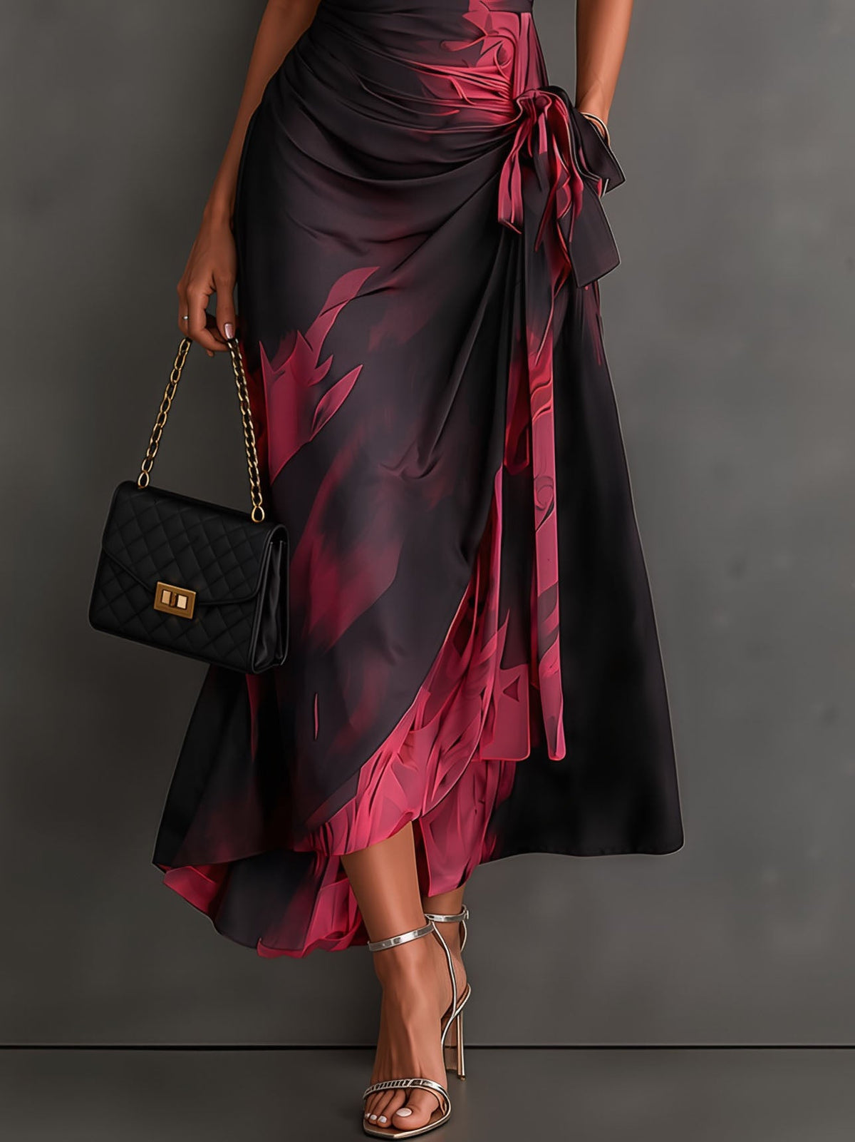 Scarlett | Elegant Wrap Midi Dress
